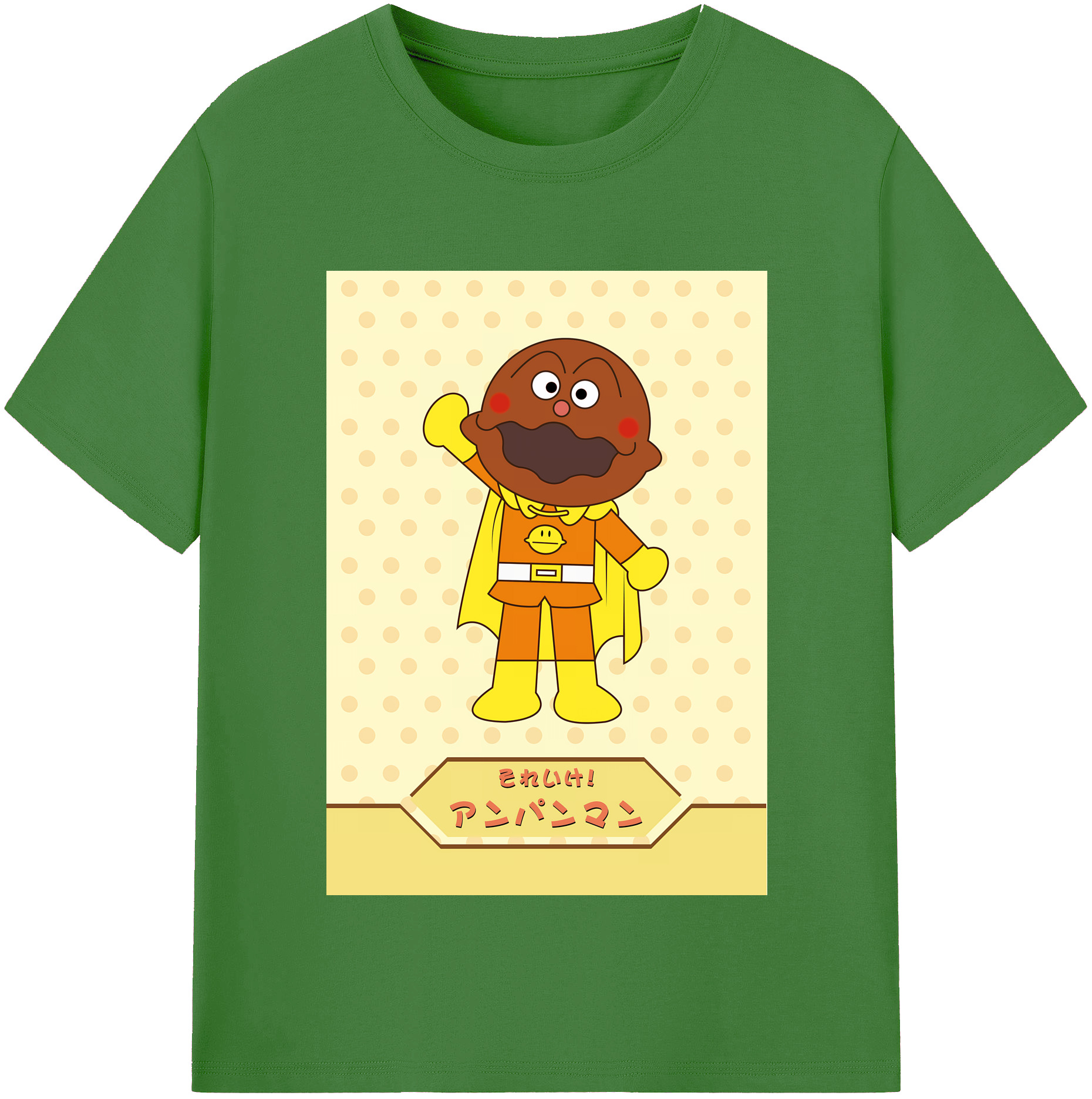（画像用） アンパンマン Anpanman レディースカジュアルプリントTシャツ（綿100％）